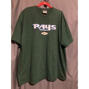 Tampa Bay Rays T-shirt Mens XXL Nike Green Graphic Tee